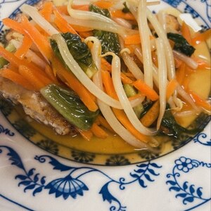 鯖の甘酢野菜あんかけ